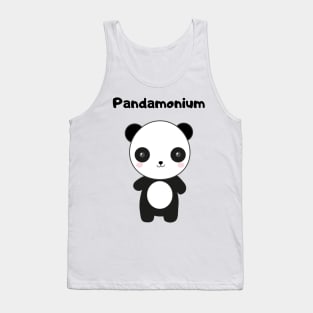 Pandamonium cute panda design Tank Top